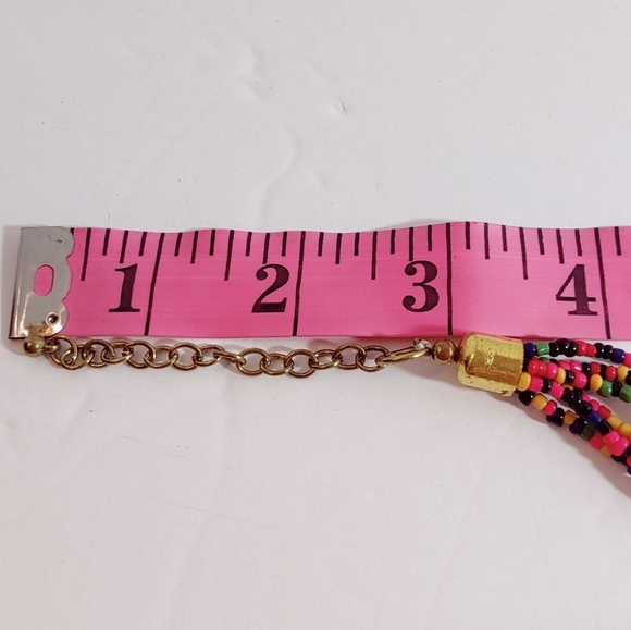 Charming Charlie Colorful Seed Bead Necklace and Earrings New - Picture 9 of 14